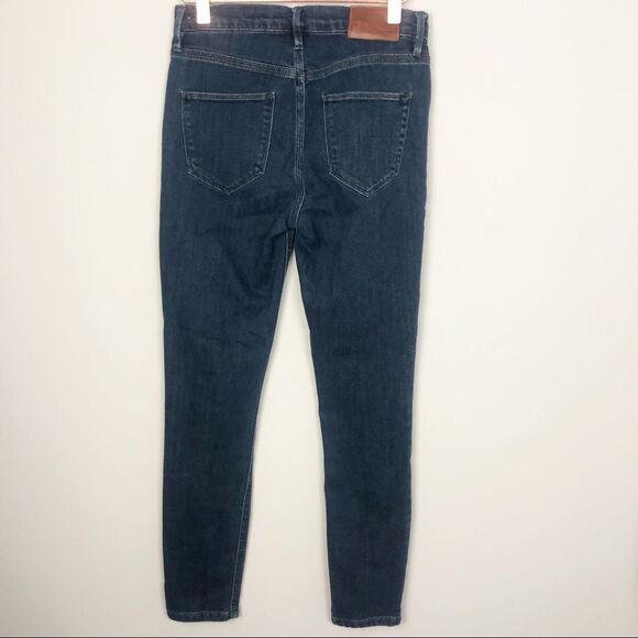 MADEWELL | Skinny Skinny Ankle High Riser Jeans Dark Denim Women’s Size 26 (2) - Picture 6 of 10